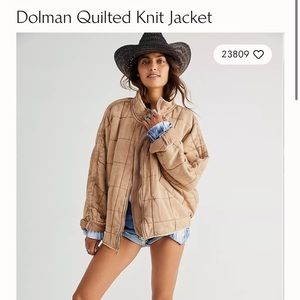 SOLD Crosspost: Free People Dolman Quilted Jacket